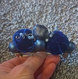 Barette with a Sodalite Tumbled stone. $15