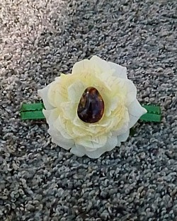 Barette with a tumbled Jasper $15